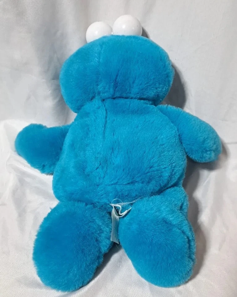 Vintage Tickle Me Cookie Monster 1997 Tyco 16" Talking Stuffed Plush Toy Tested Foto 3 de 4