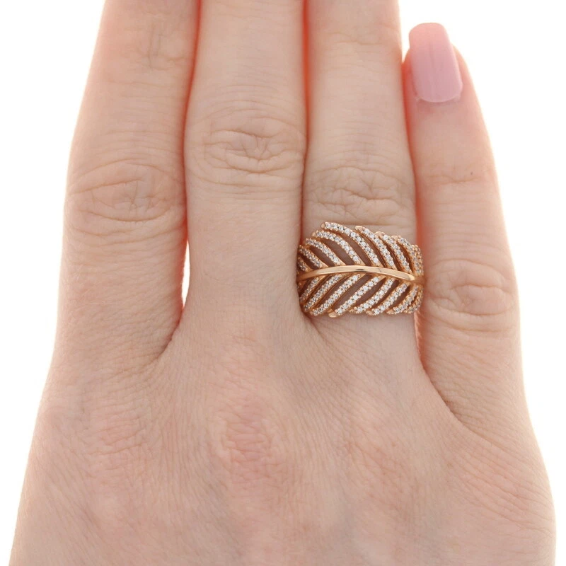 Pandora light as a feather ring hotsell rose gold