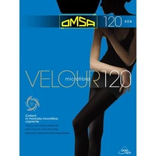 Omsa Velour thick opaque women's microfiber solid tights without shorts 120 Den