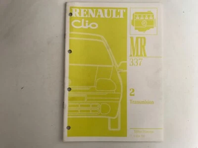 manuel de réparation MR337 n°2 transmission renault clio 2 - Photo 1/4