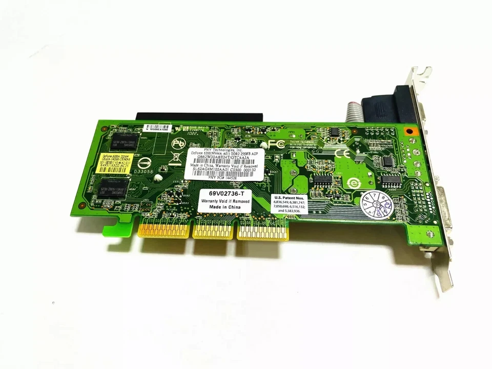 Original nVideo Geforce 6200 DDR2 256MB AGP Video Graphic Card DVI VGA S-video - Image 3 of 3