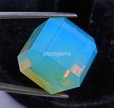 93 Ct Natural Green Opal Cube Welo Australian Certified Untreated Gemstone 4OUV
