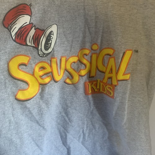 Dr. Seuss T-Shirt SZ L Hat Cat in the Hat Seussical Kids Journey Theater - Picture 2 of 5