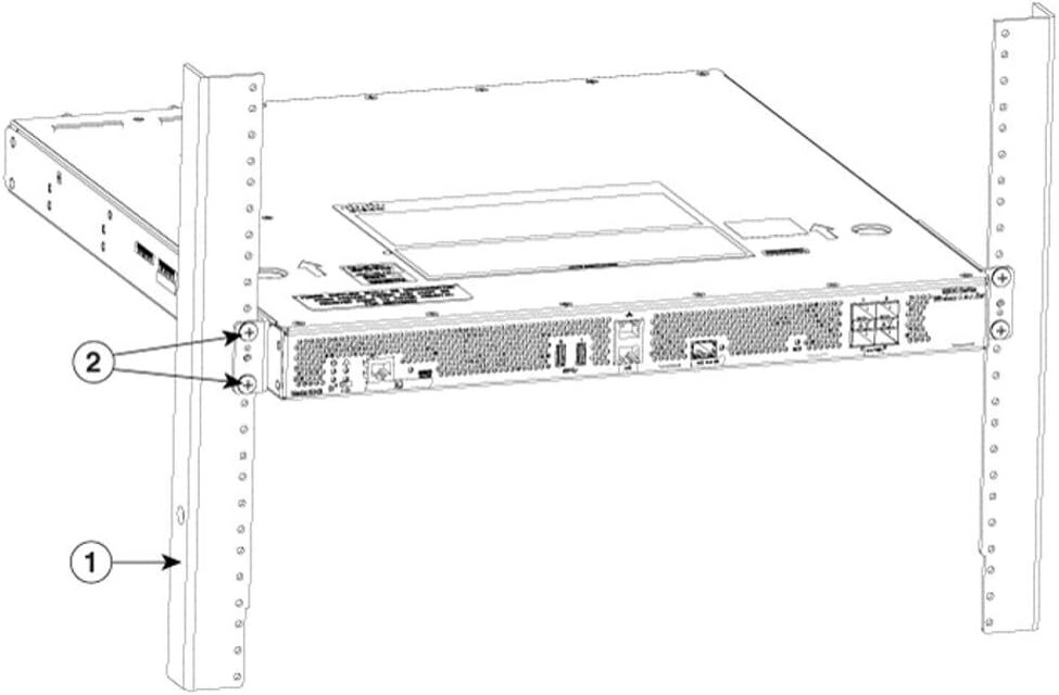 Rack Mount Kit Compatible with Cisco Catalyst 9800-40-K9 Wireless Silver 