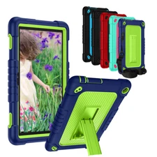 Fire HD 8 2022 12th Gen Tablet Case Shockproof Hard Back & Shoulder strap