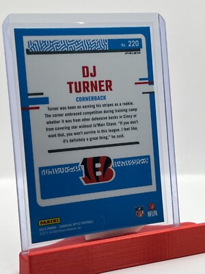 2023 Panini Donruss Optic - Rated Rookie Holo Prizm #220 DJ Turner