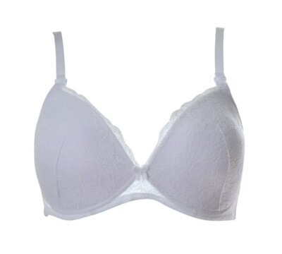 Nursing Maternity Bra 80E 80E White Lace NEW