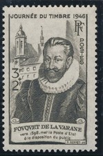 TIMBRE FRANCE 754** Fouquet Journée du timbre   neuf sans charnière 1946