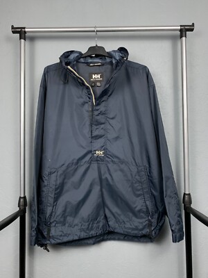 Helly Hansen Vintage Mens Windbreaker Anorak Jacket HH