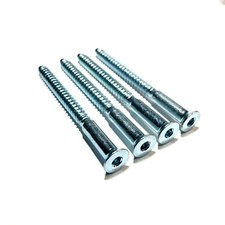 4 viti di ricambio per mensola per IKEA EXPEDIT 104323 / 104325 - colore zinco