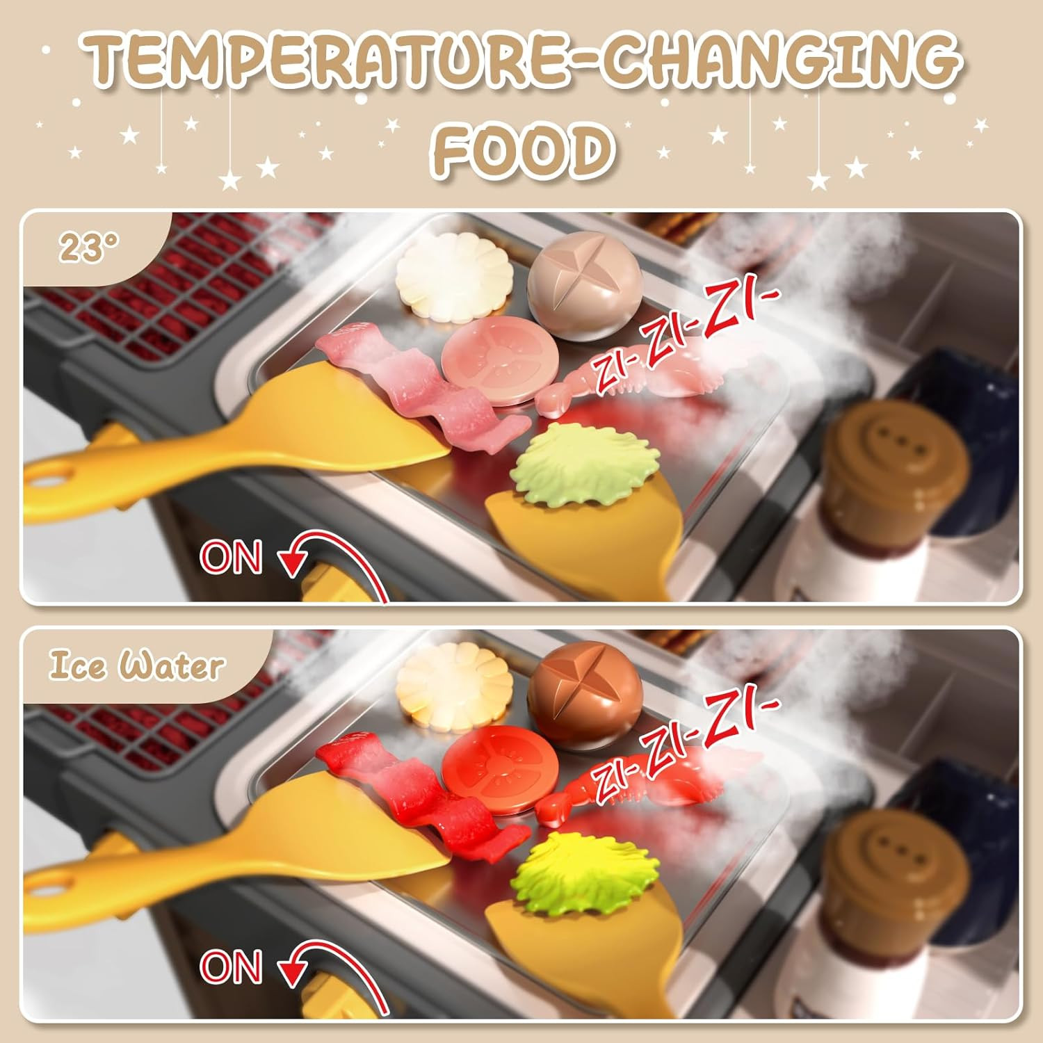 как выглядит Kids Kitchen Playset 83PCS Grill Shop Cash Register Cooking Toy Set Gifts New фото