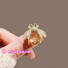Shiny Rhinestone Bee Brooch Fashion Women Clo...
