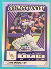 2022 Elite Extra Edition College Tickets Optic Holo #CTO-29 Cade Doughty Card S7