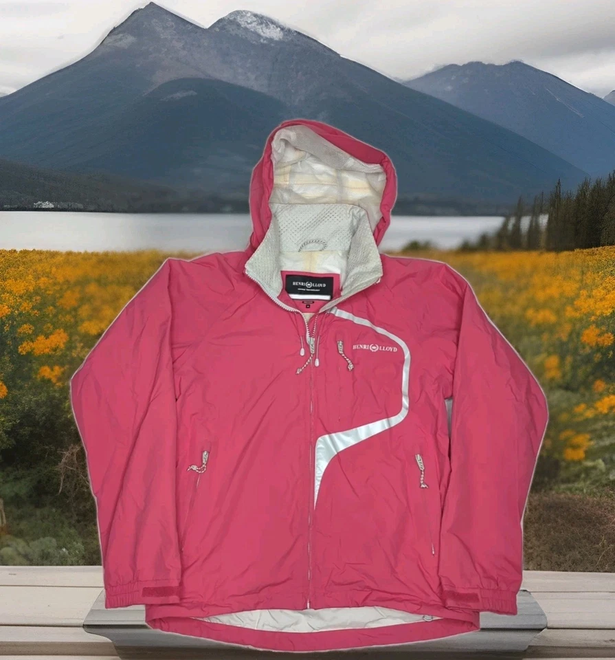 Chaqueta de Vela Henri Lloyd Con Capucha Impermeable Lluvia Marina Exterior WMN Pequeña Foto 4 de 4