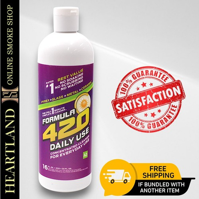 #ad Formula 4 20 DAILY USE Concentrated 16oz Bong Water Pipe Cleaning Cleaning $14.99