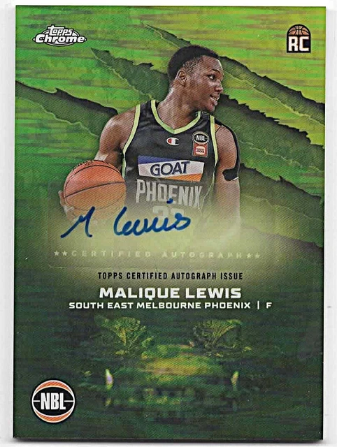 2024 Topps Chrome NBL Autograph Malique Lewis #A-ML