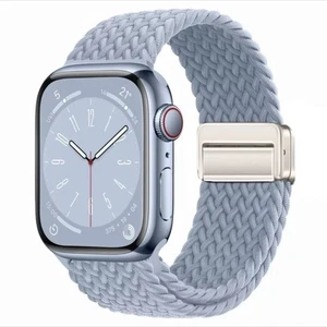 Braided Band For Apple Watch Solace 38/40/41/42mm 42/44/45/46/49mm MagneticNylon