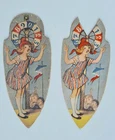 2 old National Lottery advertising cardboard page markers circa 1910-1920