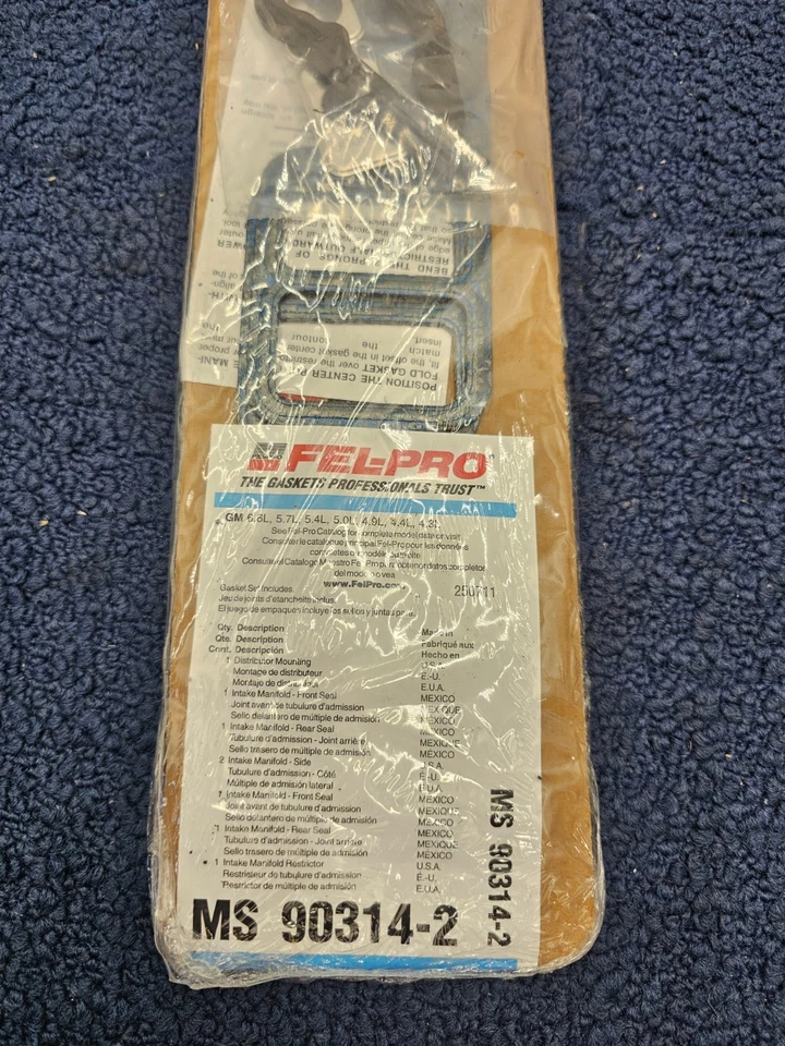 FEL-PRO MS 90314-2 Engine Intake Manifold Gasket Fits 1989 Chevrolet C50 - Image 3 of 4