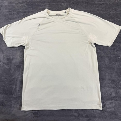 Rhone Shirt Mens Medium Gray Performance Athletic Tee Crewneck Lightweight