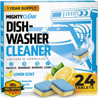 #ad Mighty Clean Dishwasher Cleaner 24 Pack $27.99