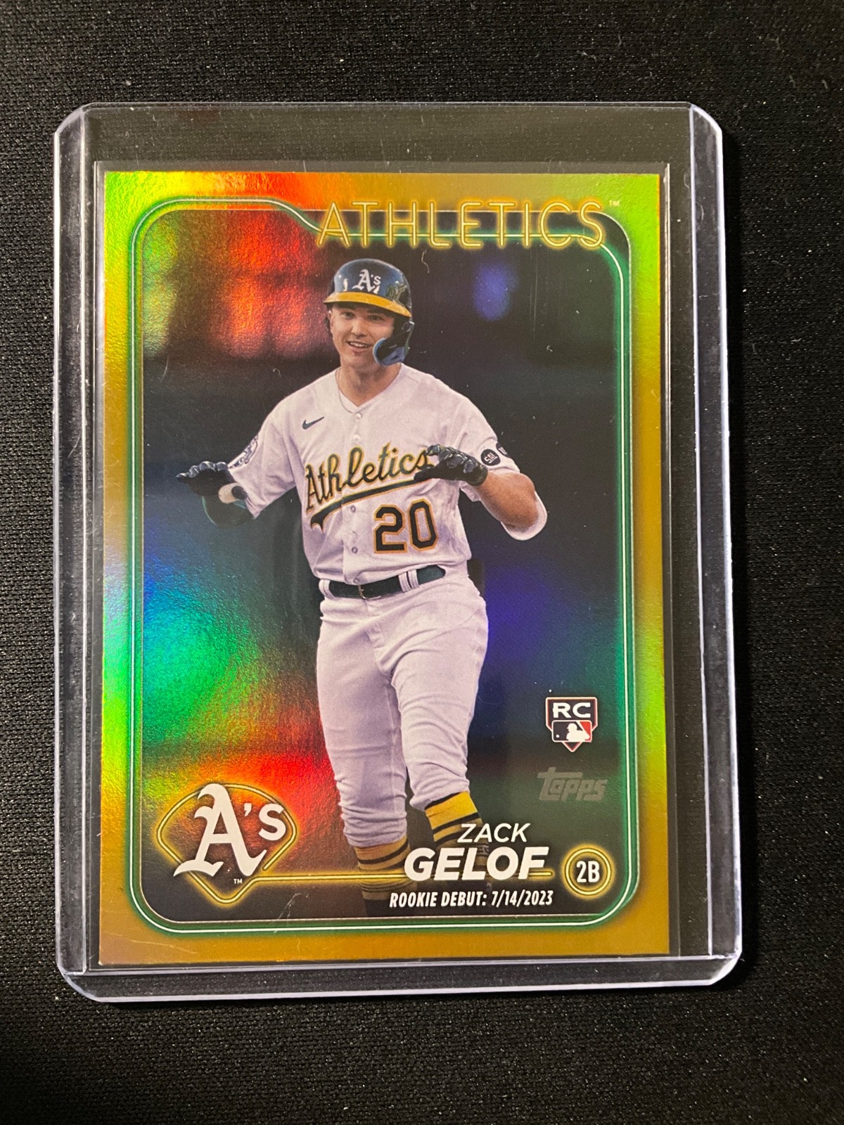 Zack Gelof RC 2024 Topps Update Gold Foil #US131 Oakland Athletics