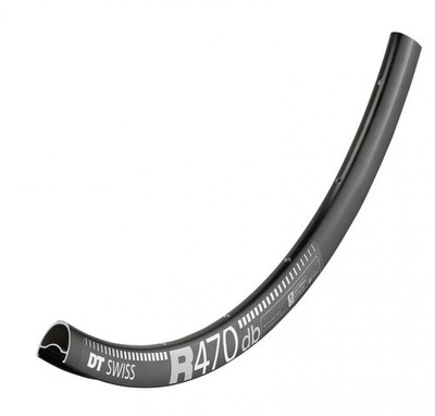 DT Swiss Felge R 470 Disc 28''/700C 24 Loch Schwarz - leichte Allround-Rennrad...
