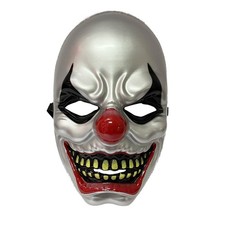 1Pc/2Pcs Evil Clown Mask Terrifying Full Face Cover Festival Halloween Masks