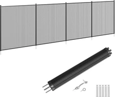 4×12ft Removable Pool Safety Fence – Aluminum Frame with Durable Teslin Mesh