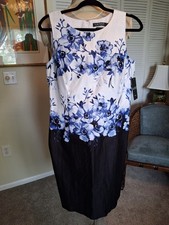 Lauren Ralph Lauren Floral Dress Size 12 Sheath Work Office Event Pencil New