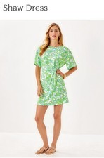 NWT Lilly Pulitzer Shaw Dress - Resort White Daffodil Hill, Women’s Large