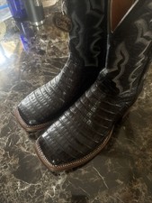 Dan Post Kingsly Caiman Black Cowboy Boots DP...