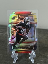 2021 Panini Select Calvin Ridley #4 Black and Yellow Concourse Die Cut Falcons