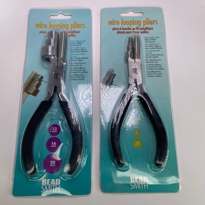 Beadsmith Wire Looping Pliers Lot of 2 Large PL46 & Small PL47 Multi-Step Tools