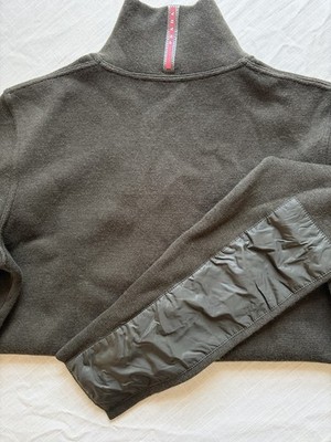 Prada Sport Wool Half-Zip Sweater — Olive / Size 50 (M/L) | eBay