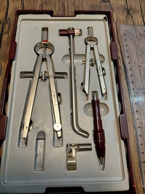Vintage Rotring Kompass Set West Germany vor 90er Jahre (B19)
