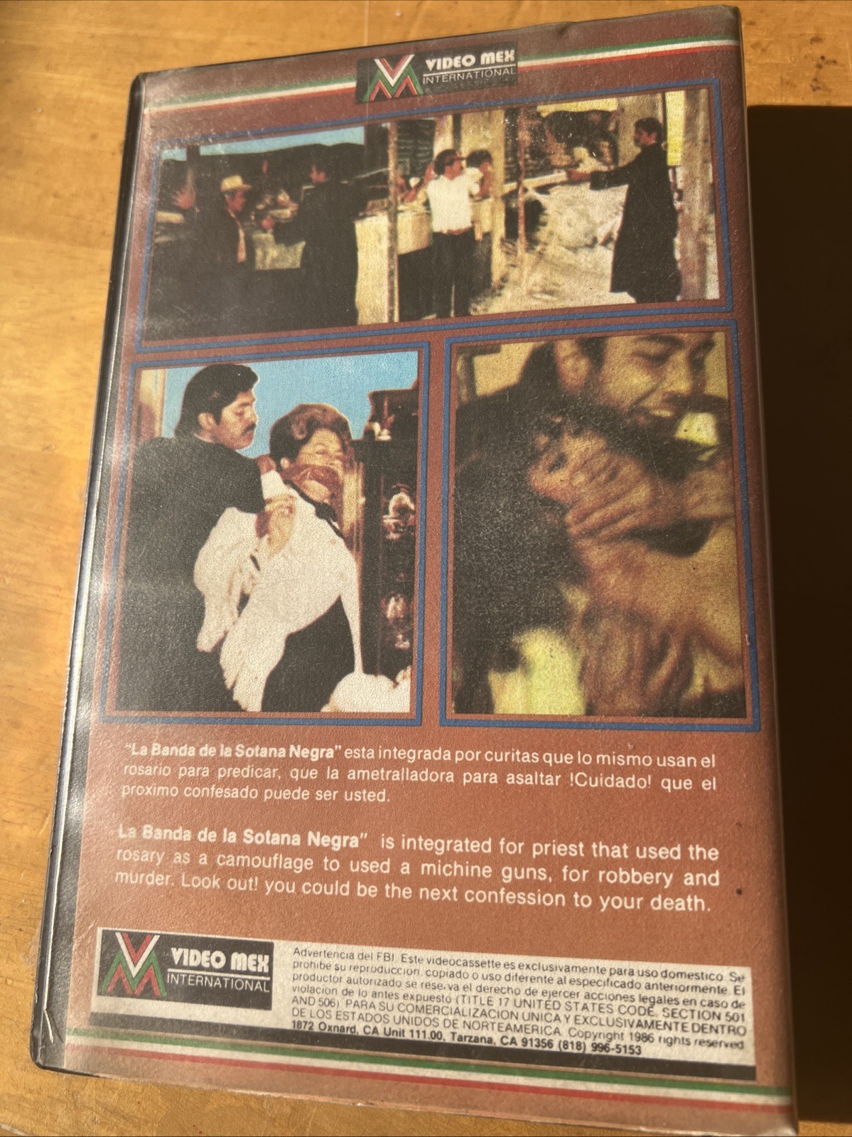 La Banda De La Sotana Negra (vhs)