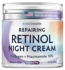 RoC Retinol Correxion Deep Wrinkle Night Cream, Anti-Aging Moisturizer
