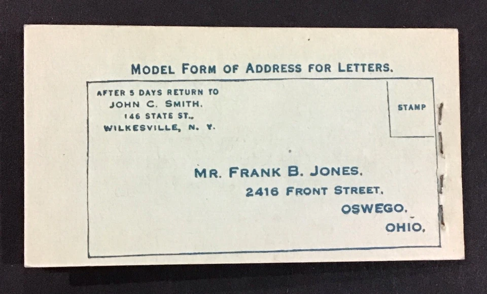 US 1917-1923 VF-XF MNH  Sc#BK55, 1c Washington Booklet. Cv$110,            (W45) - Image 3 of 3