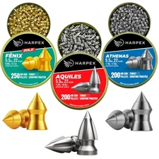 Harpex 3-Pack airgun Pointed pellets .22 Caliber – High Penetration Hunting Kit