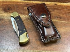 New Custom Thick Brown Leather Heavy Duty Sheath for BUCK 112 Knife