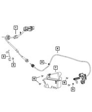Genuine Mopar Gearshift Control Cable 68596112AB