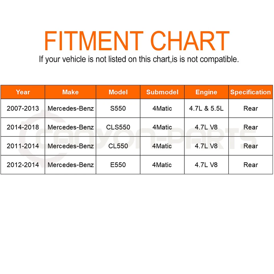 Eje trasero derecho/derecho CV CV para Mercedes-Benz S550 2007-13 2014-18 CLS550 4Matic Foto 2 de 4