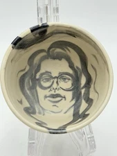 Rare Signed Studio Art Pottery Wretched Stench By B Clower Bowl Expressionist