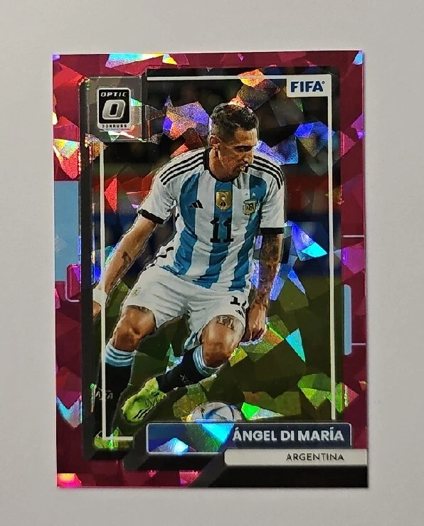 2022-23 Panini Donruss Optic ANGEL DI MARIA Pink Cracked Ice /25