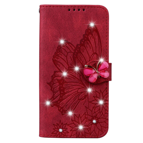 Butterfly Diamond Wallet Phone Case For Google Pixel 9 8 7 6 Pro XL 7A 8A 9A 6A - Picture 14 of 18
