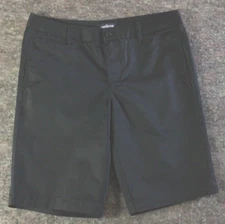 Size 8 Black Women's Land's End Chinco Walking Uniform Walking Shorts Mid Rise
