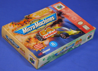 NINTENDO 64 N64 MICRO MACHINES 64 TURBO CIB WITH CAR, BOX, MANUAL