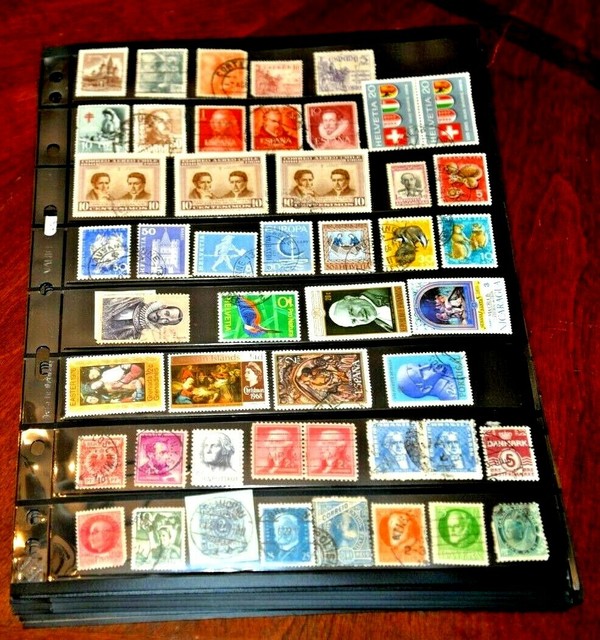 WORLDWIDE STAMP COLLECTION MEDIUM USPS BOX LOT, Loose, sheets, etc. See