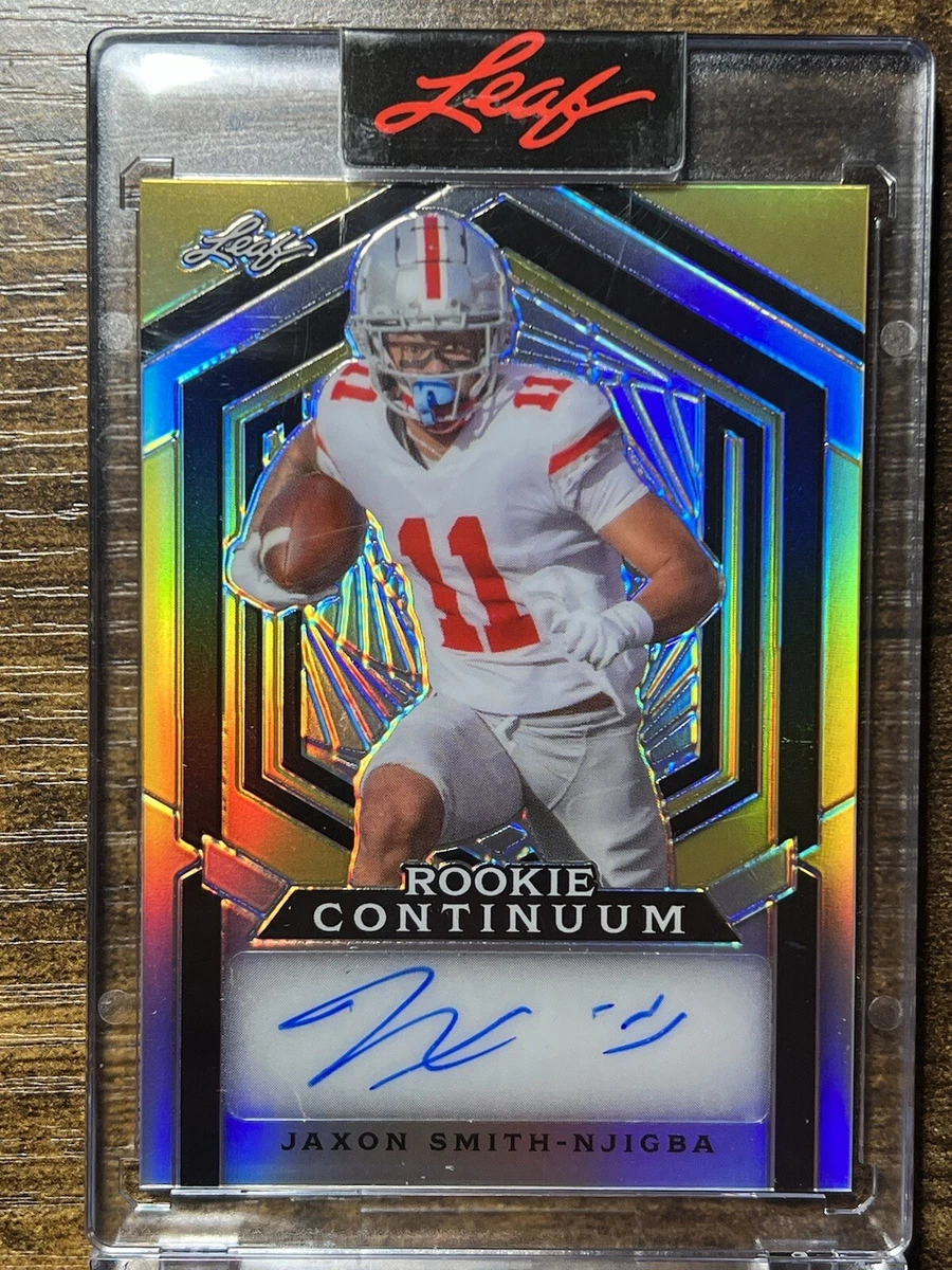Jaxon Smith-Njigba JSN 2023 Leaf Rookie Continuum AUTO RC SSP /68 